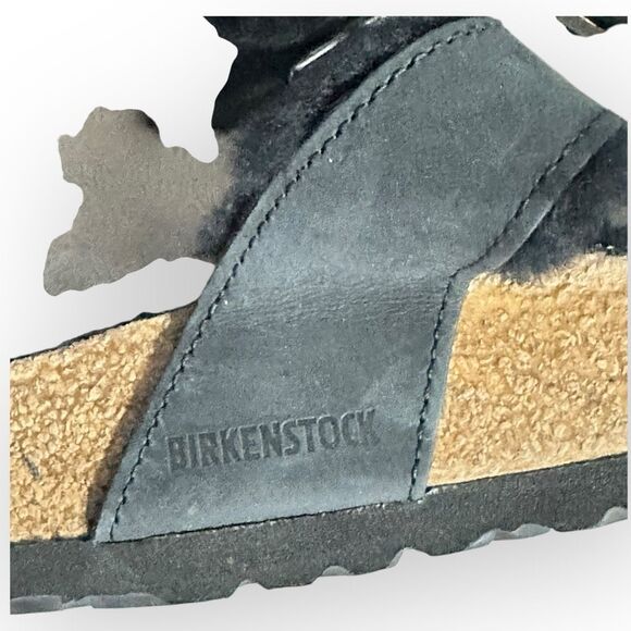 Birkenstock Shearling Fur Black Suede Women’s Regular Fit Mayari Womens 9 - Picture 5 of 12